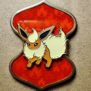 Flareon Official Pokemon Enamel Lapel Pin Brooch